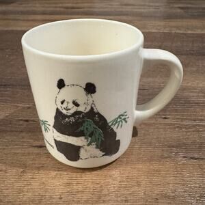 VTG National Zoo Washington D.C. Coffee Mug Pandas Bamboo Ling-ling Hsing-hsing